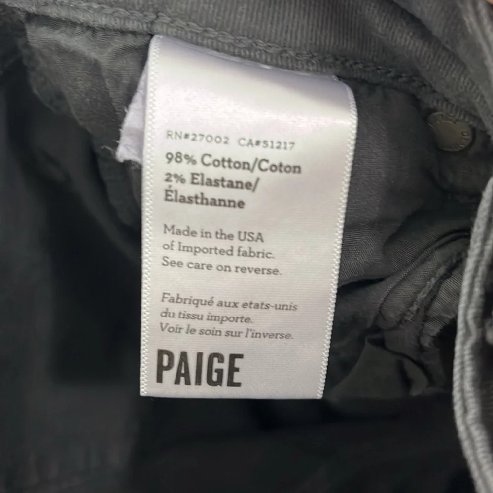 Paige Size 26 Gray Low Rise Skinny Jeans with Zip Pockets - Picture 9 of 11